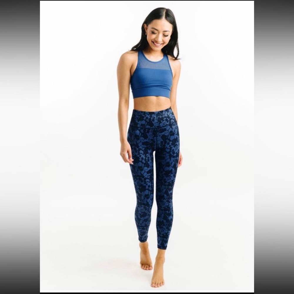 Zyia Blue Kauai Light n Tight Hi-Rise Leggings